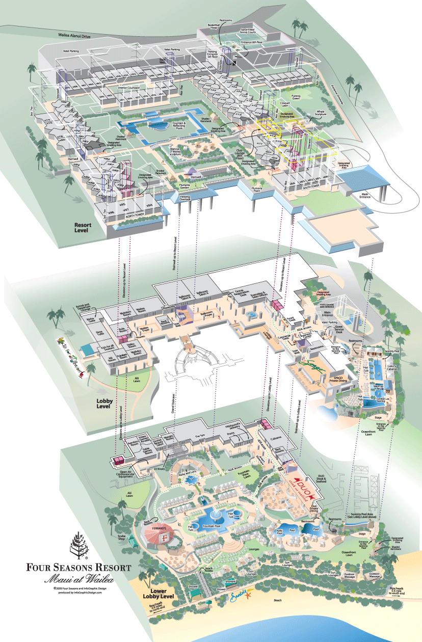 Luxury Maui Resort Map Four Seasons Resort Maui at Wailea