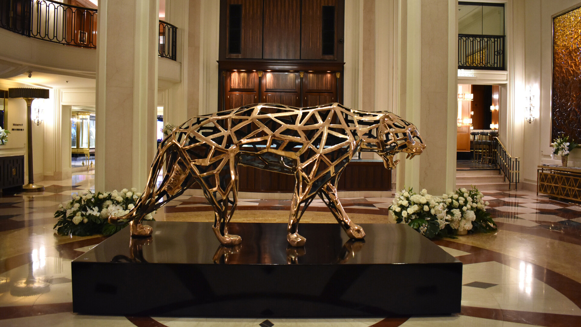 Richard Orlinski Sculptures Unveiled Inside Beverly Wilshire, A