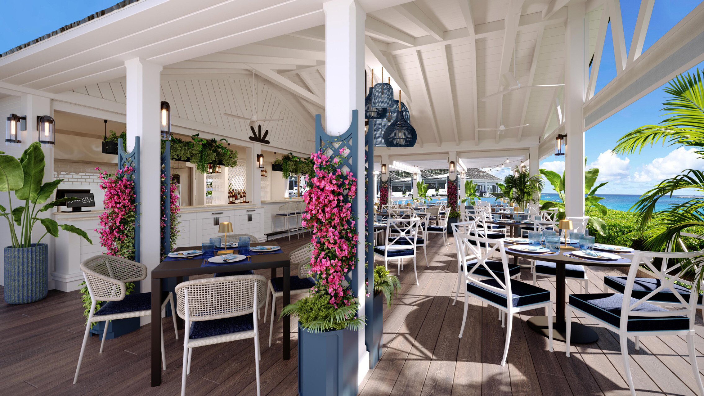 Discover the Newly Enhanced Ocean Blu Restaurant at The Ocean Club, A