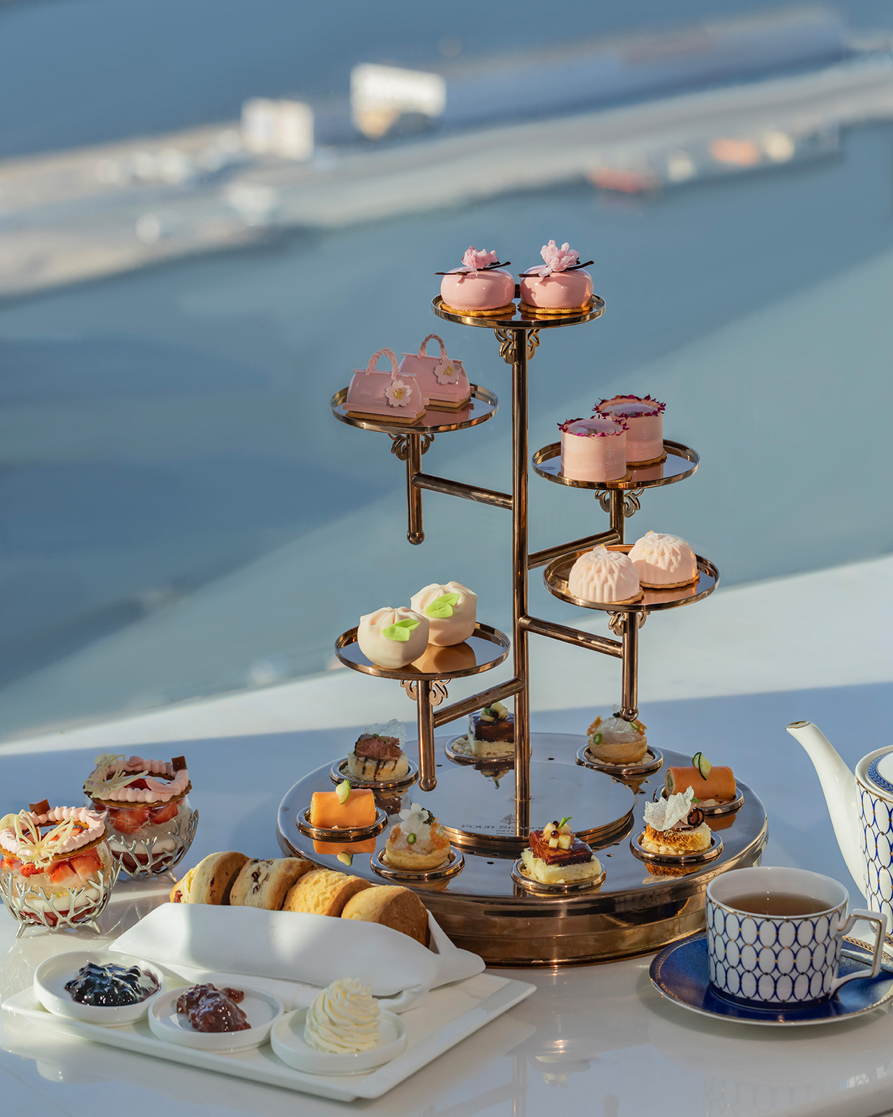 Sakura Themed Afternoon Tea at Four Seasons Hotel Dailan Lobby Lounge
