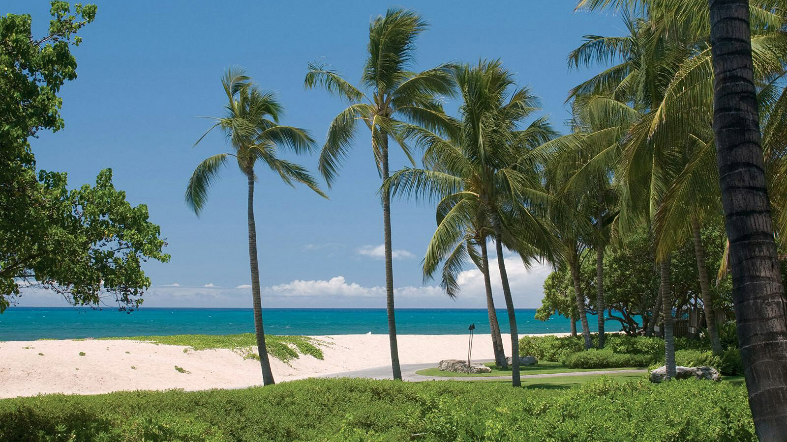Kona, Big Island Beach View From Luxury Four Seasons Resort Hualalai, Hawaii