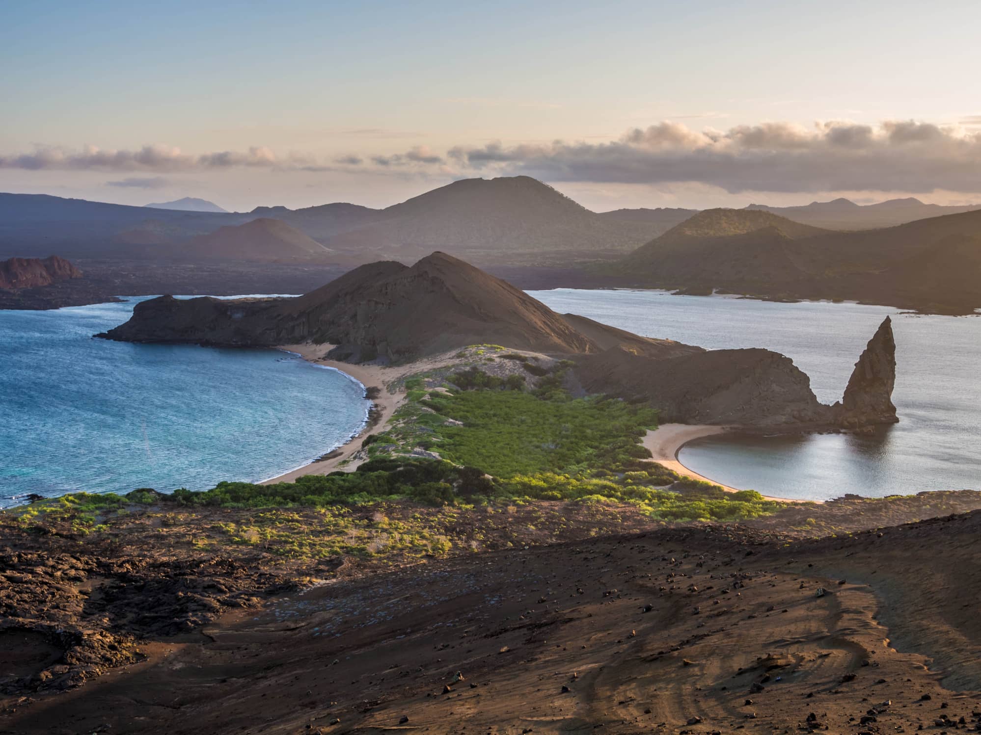 Boat in the Galápagos Islands 
