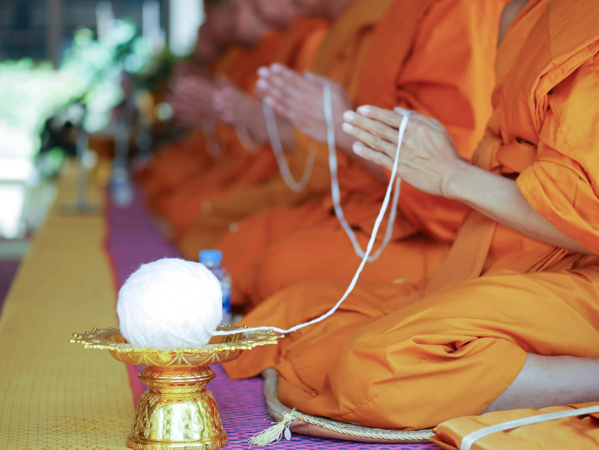   Experience a traditional Buddhist blessing  
