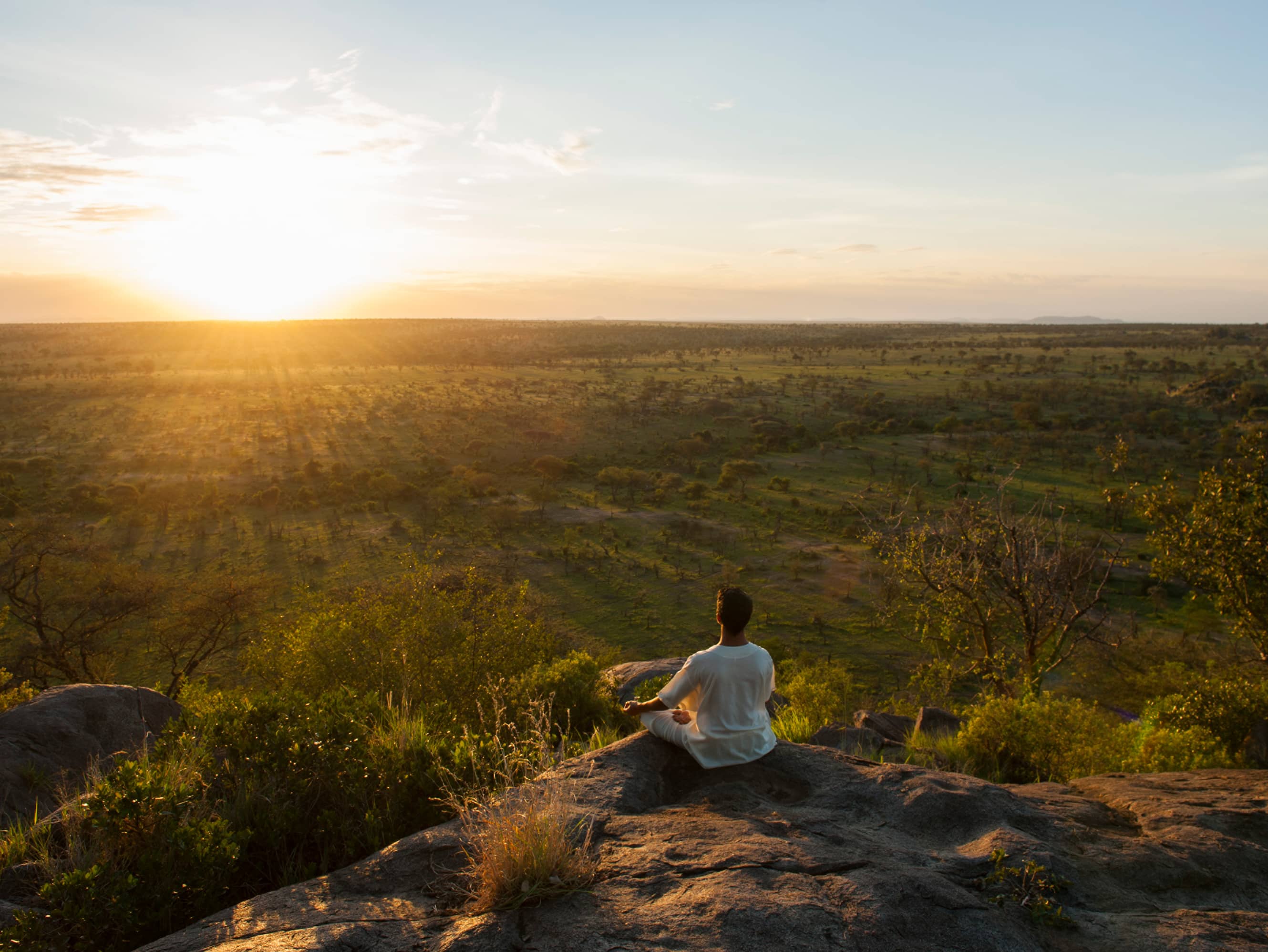  Meditate with the setting sun  