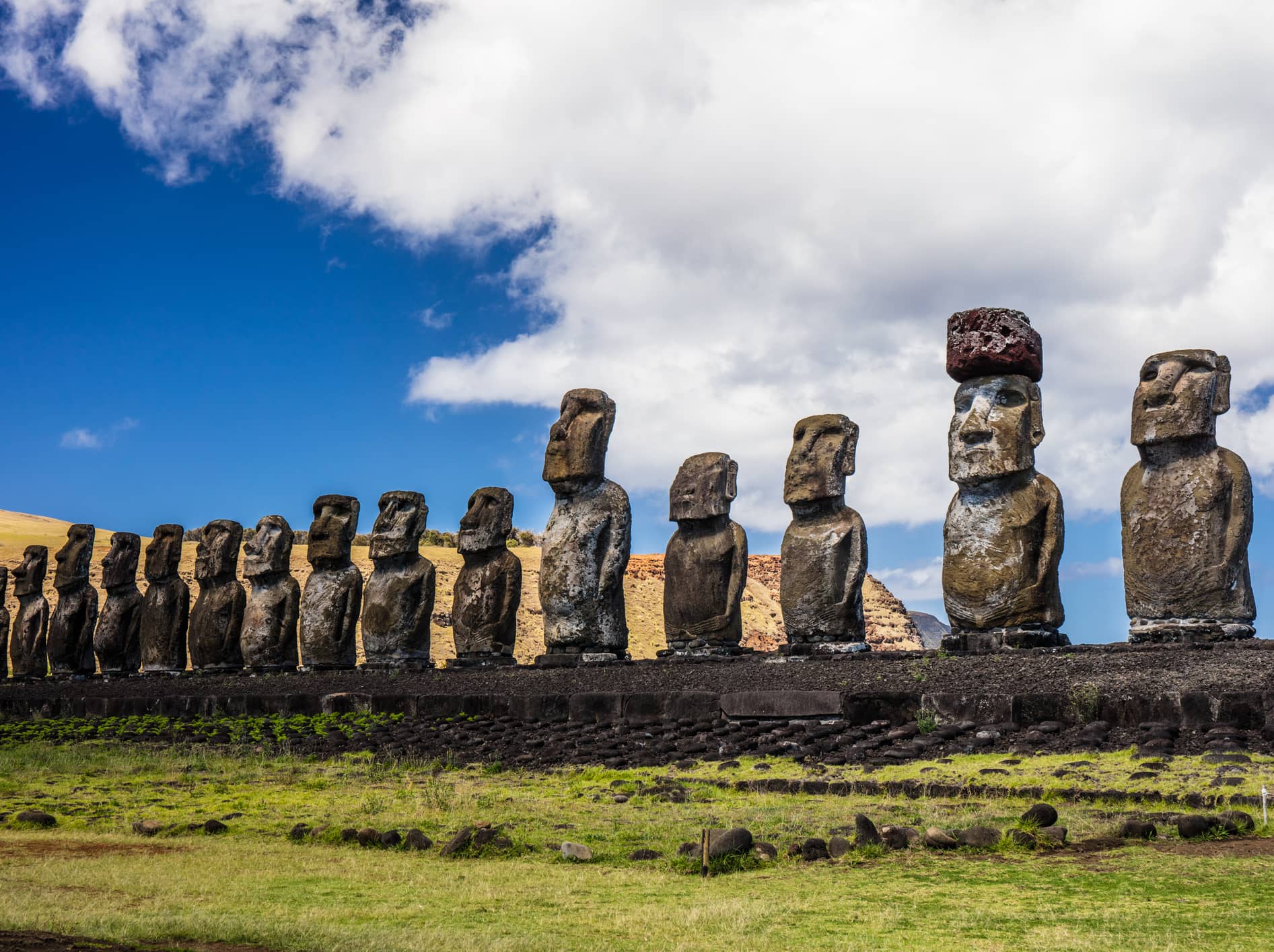  Encounter the mysterious moai of Easter Island.  