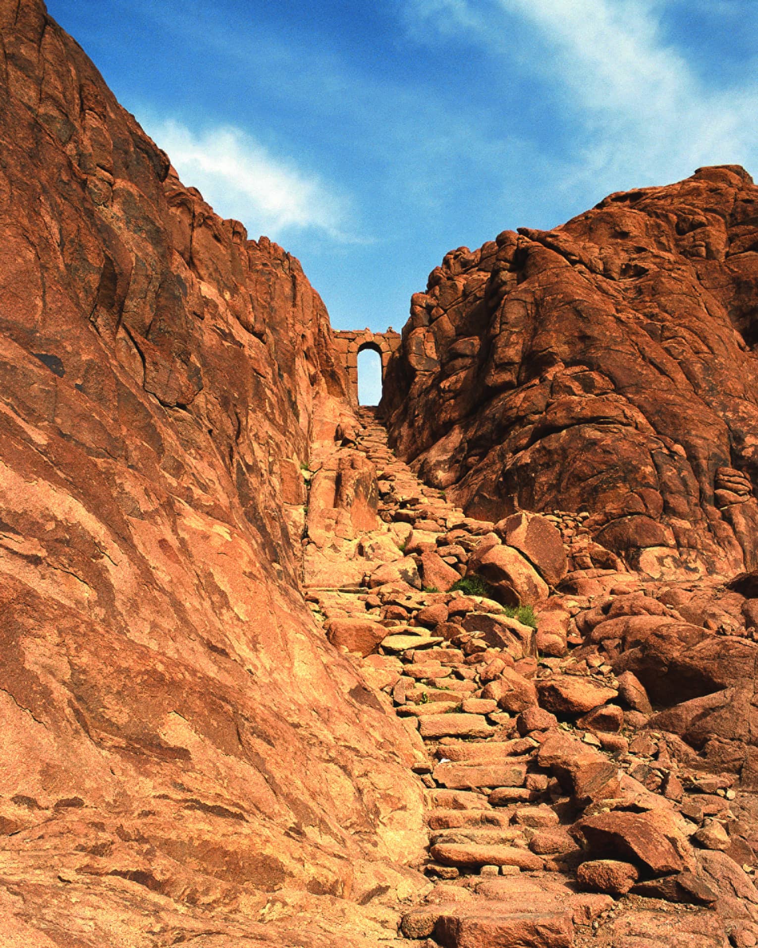 Large rock formations in Coloured Canyon of Sinai