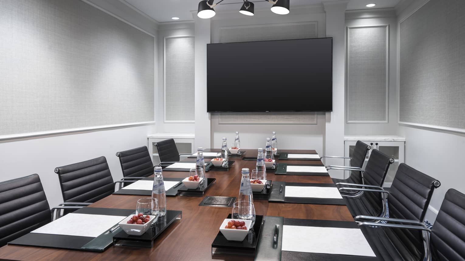 An empty Executive Boardroom