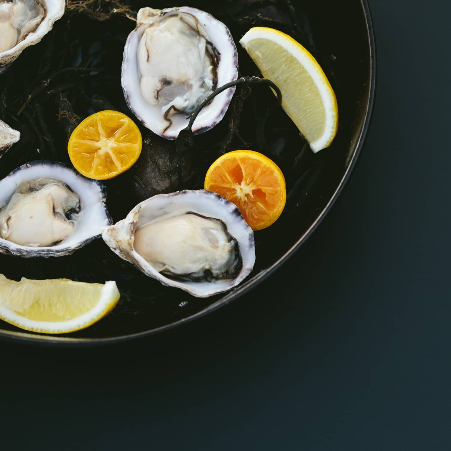 Oyster dish with citrus