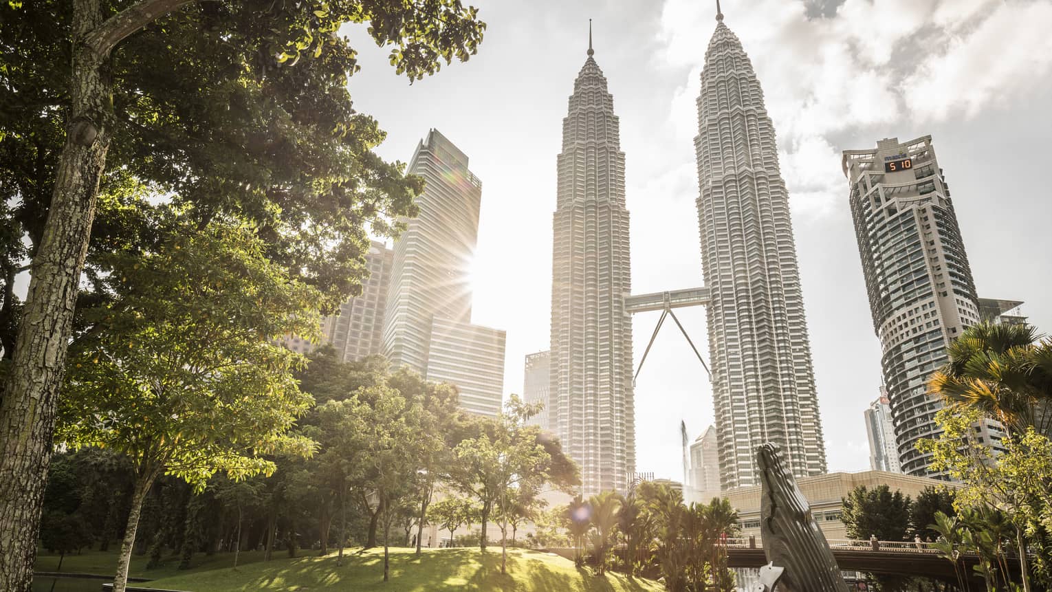 KLCC Park with a view of Four Seasons Hotel Kuala Lumpur