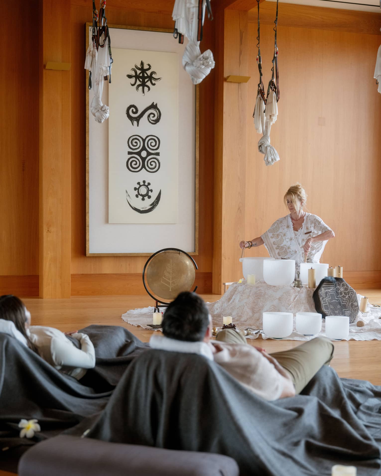 Sound bathing experience