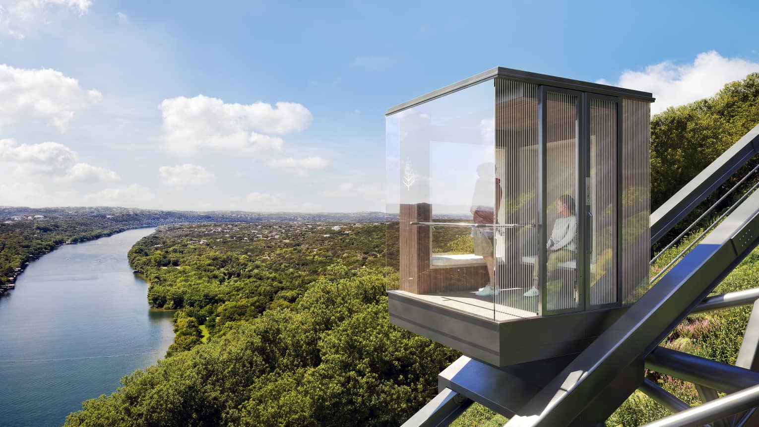 rendering of cable car