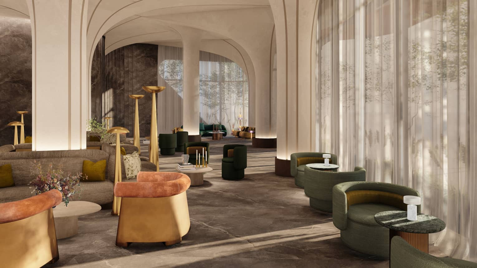 Rendering of restaurant