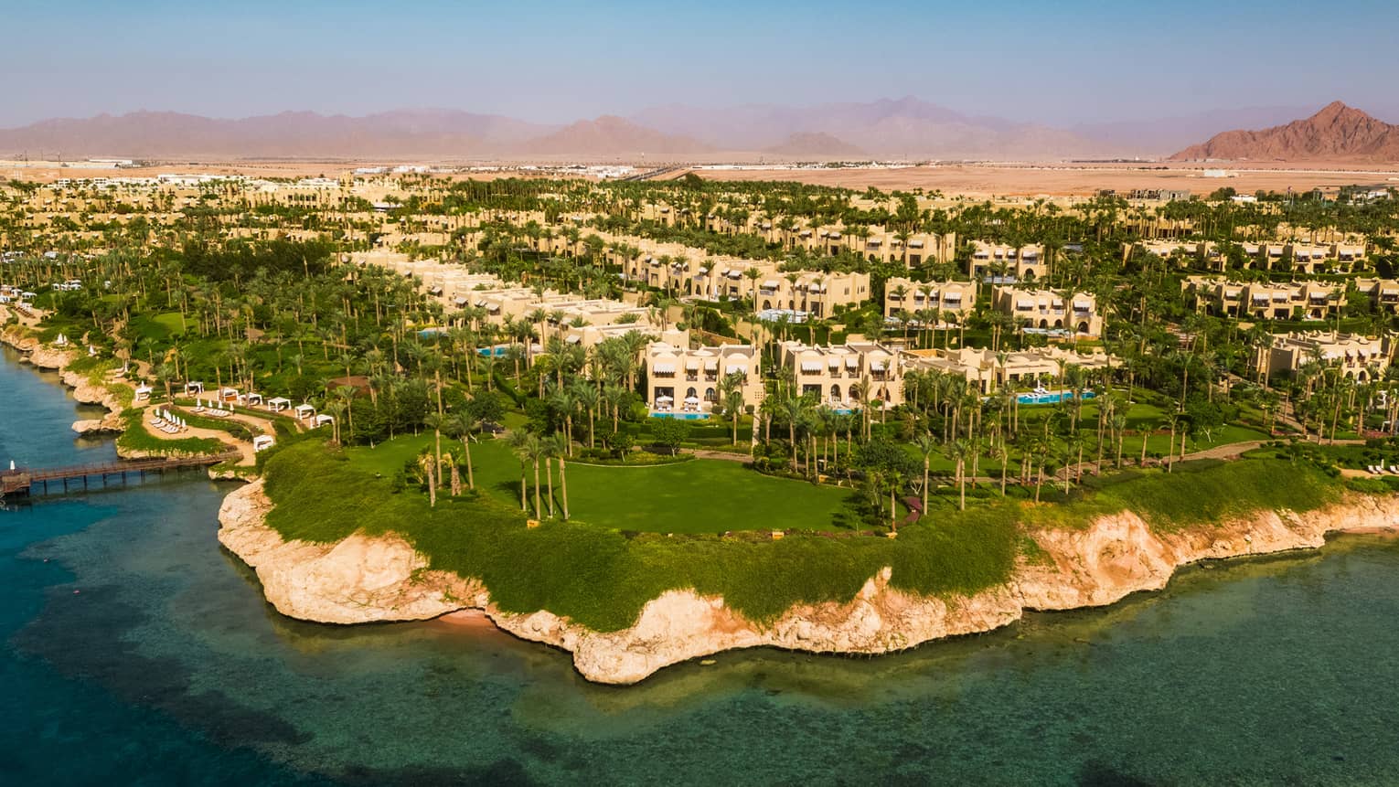 Aerial view of the residences