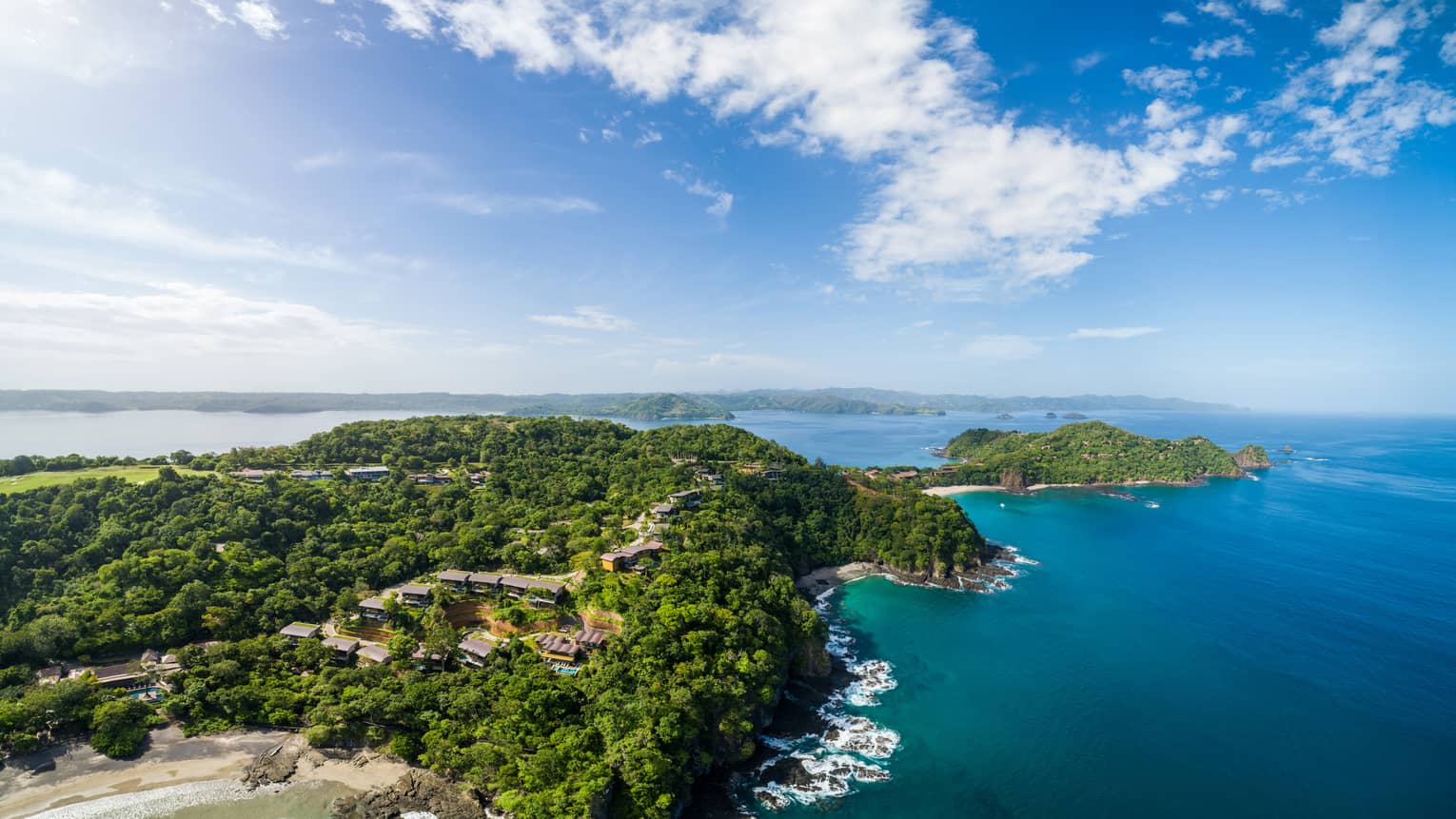 Aerial view of Costa Rica's Prieta Bay
