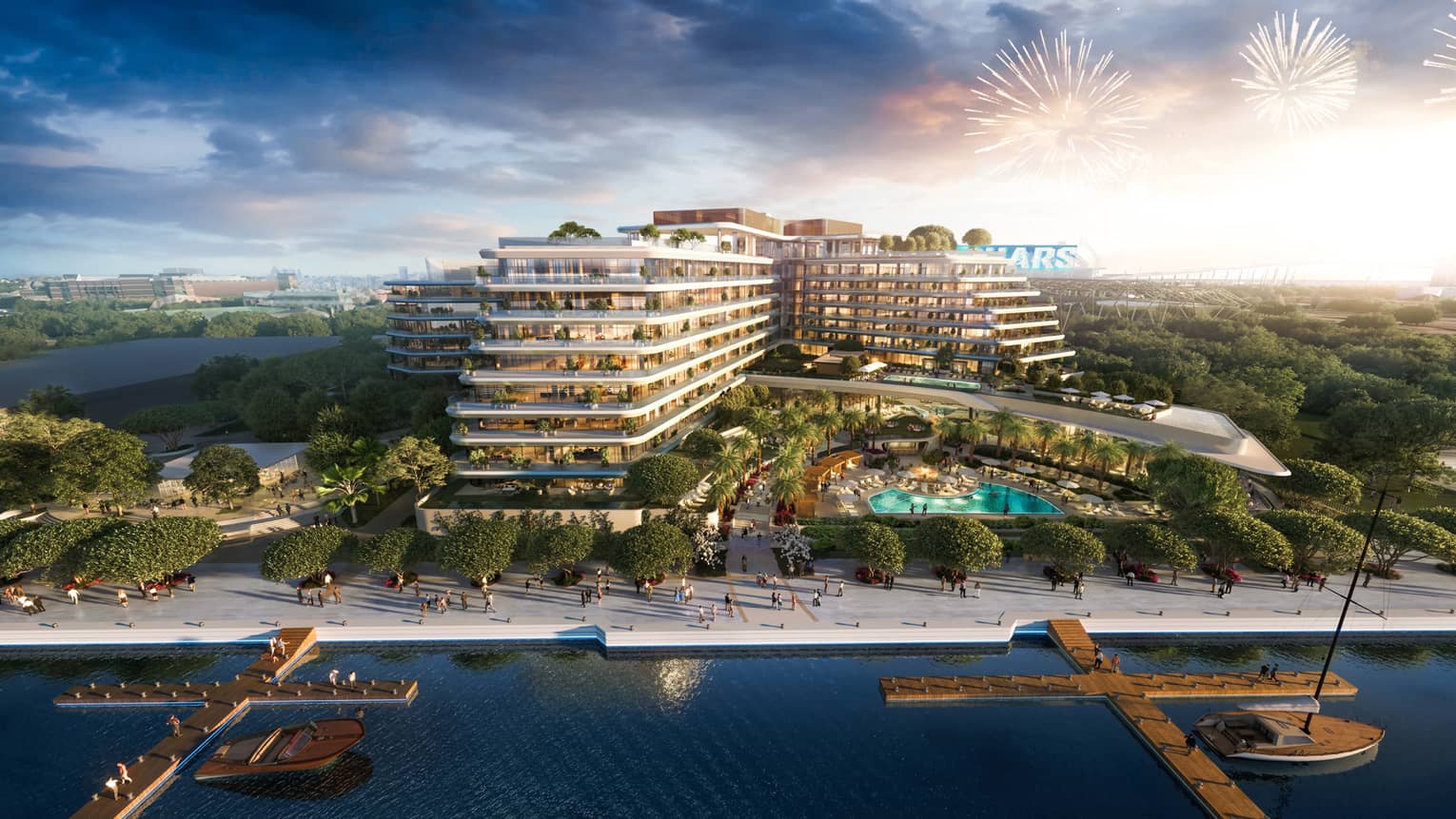 Rendering of hotel exterior