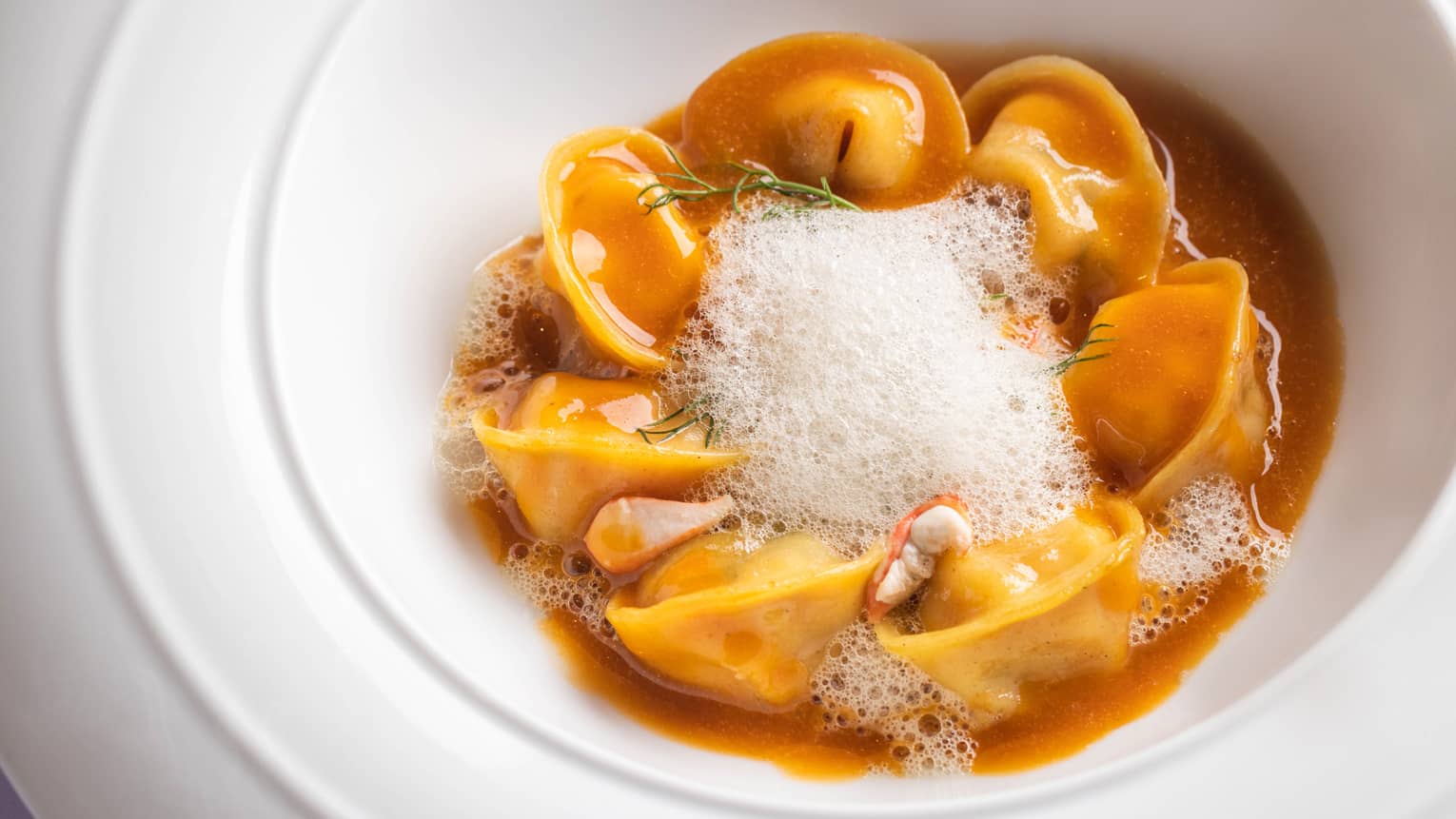 Lobster and mascarpone Tortelli