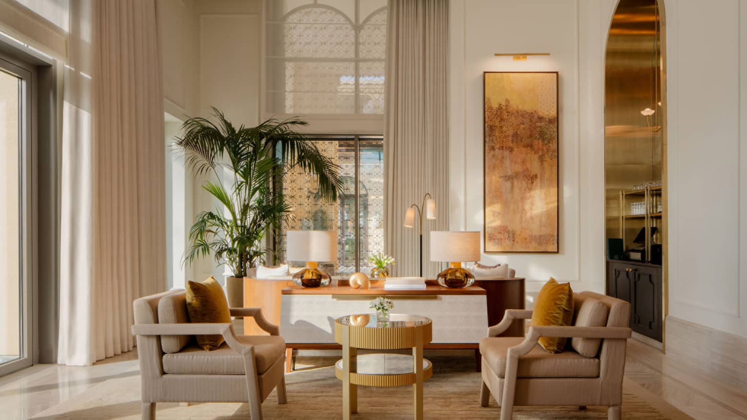 Elegant lounge seating
