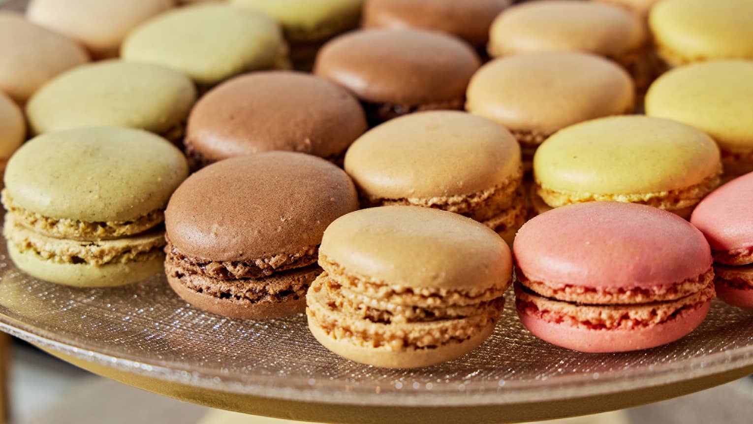 A variety of macaroons at the end of the best brunch