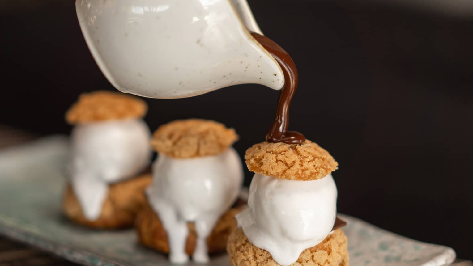 Coconut Profiteroles