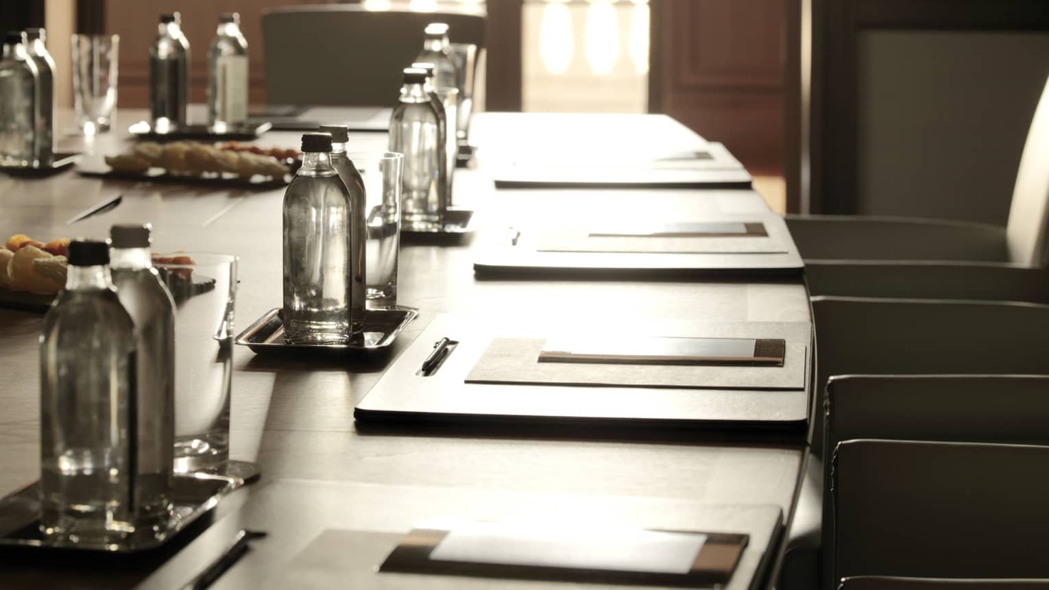 Curved edge of Humayun Meeting Room boardroom table