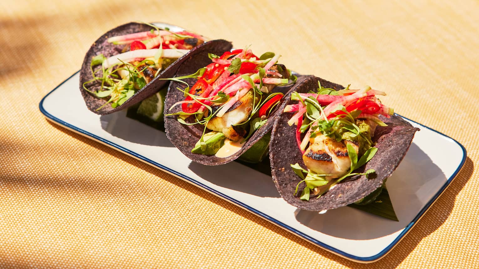 Grilled fish tacos