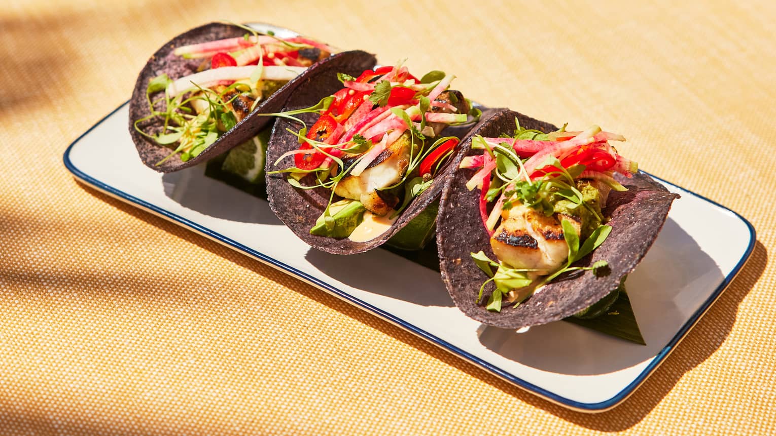 Grilled fish tacos