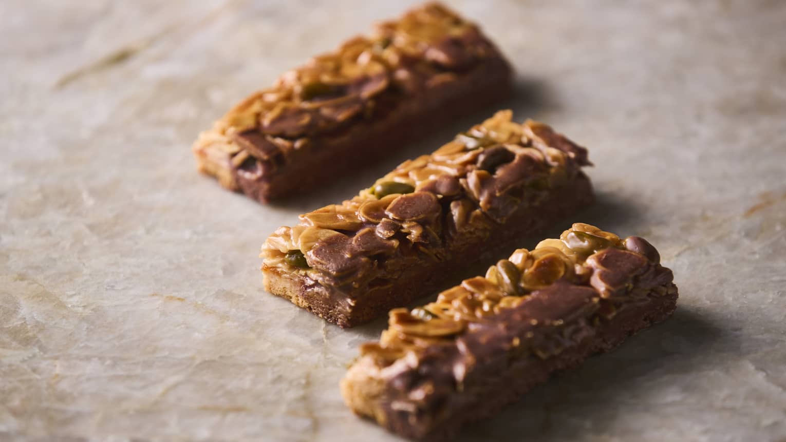 Three Caramelized Nut Chocolate Bars