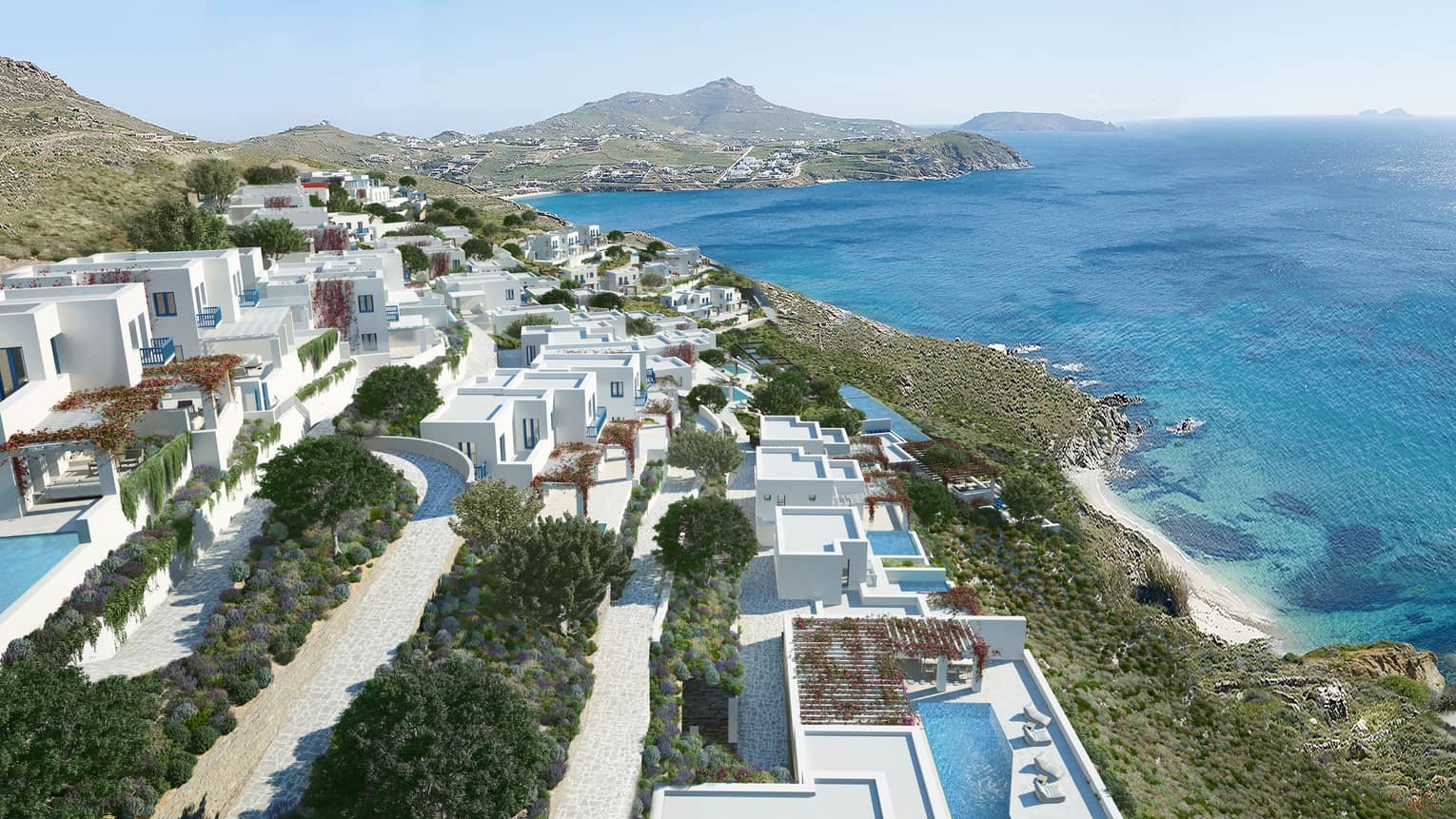 Rendering of resort aerial