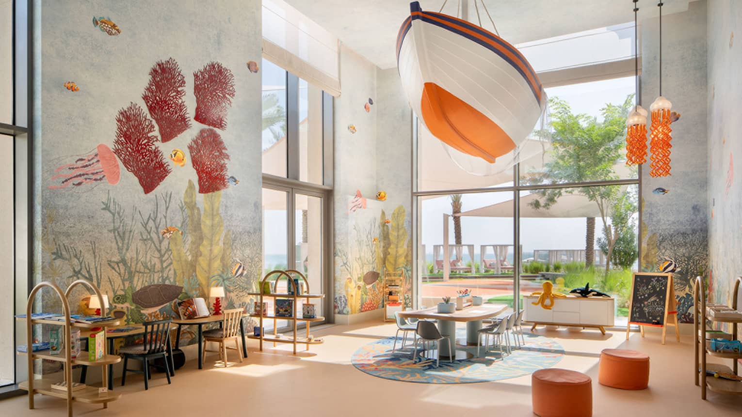 Kids For All Seasons play room at Four Seasons The Pearl-Qatar