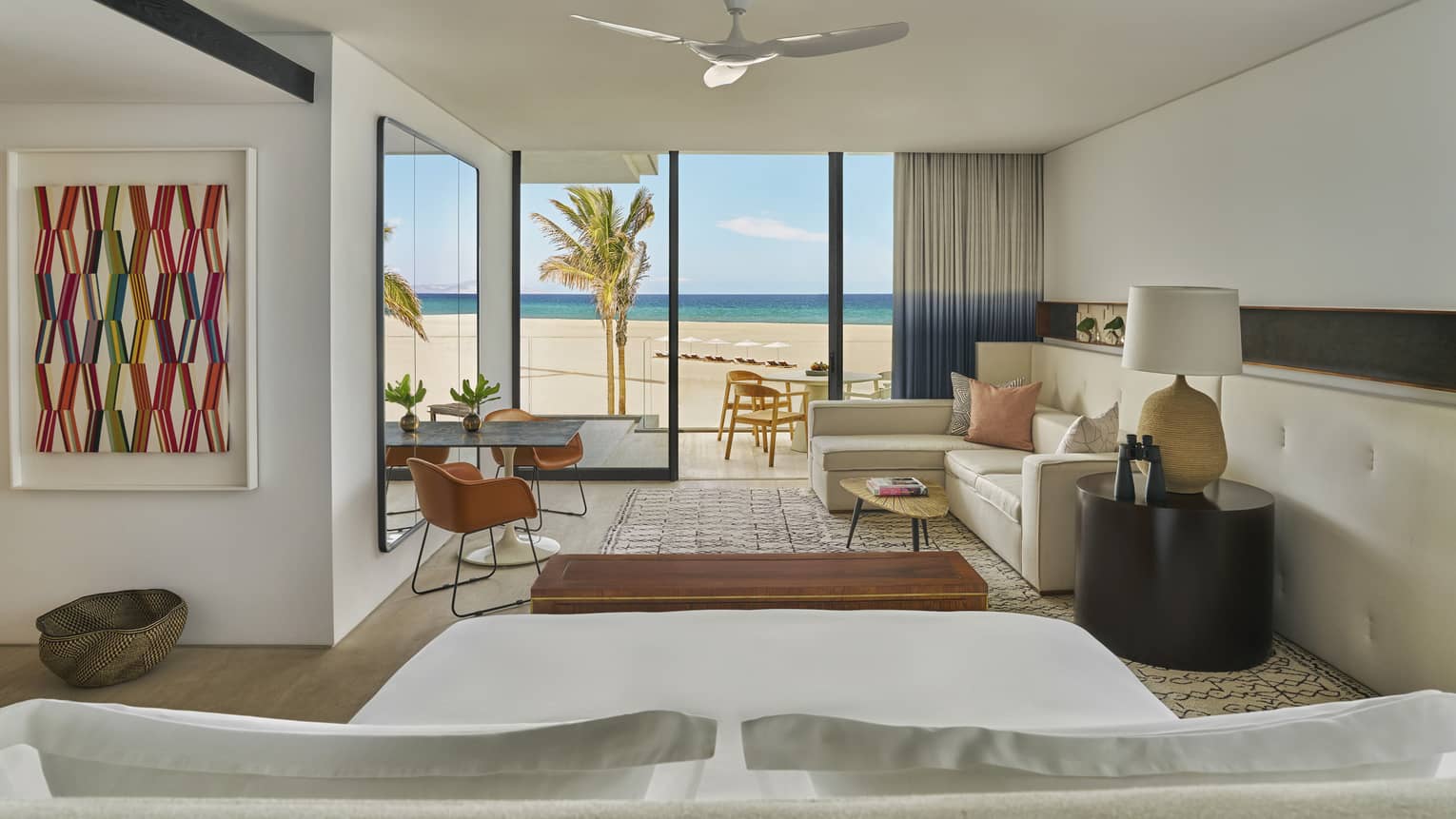 Luxury suite with oceanfront view at Four Seasons Resort Los Cabos
