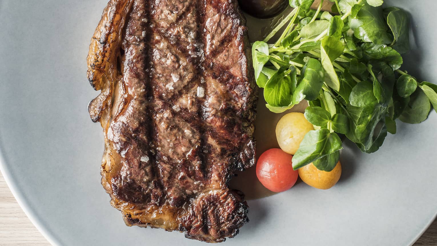 Westtholme wagyu striploin with tarragon emulsion and fries
