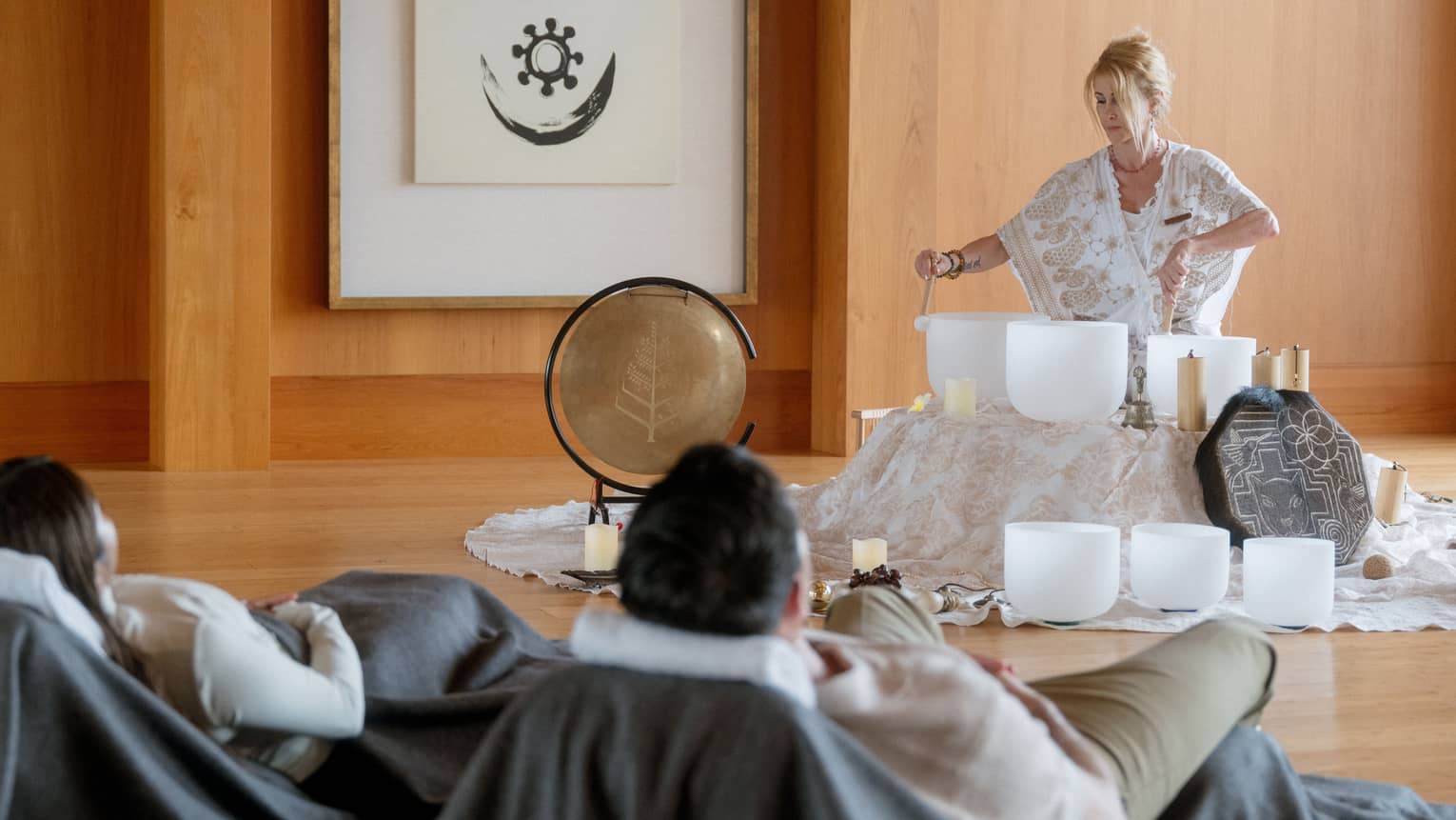 Sound bathing experience