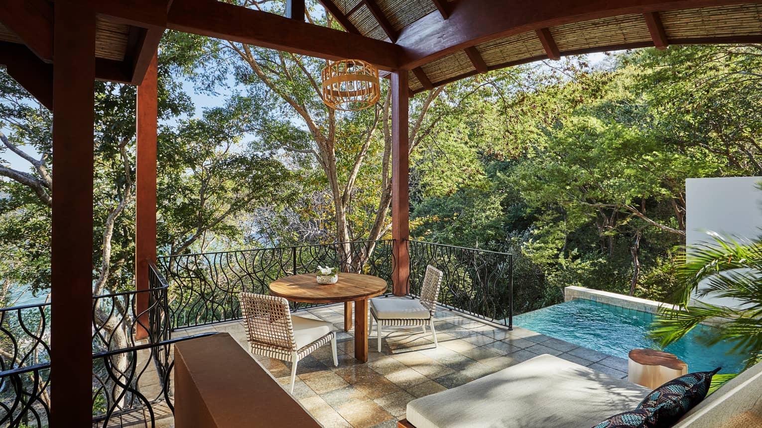 Canopy Suite Covered Seating with Pool