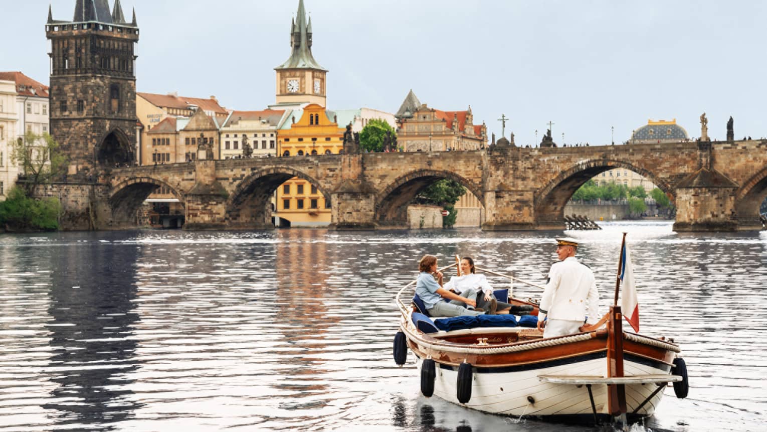 Prague Private Boat Tour Vltava River Cruise Four Seasons