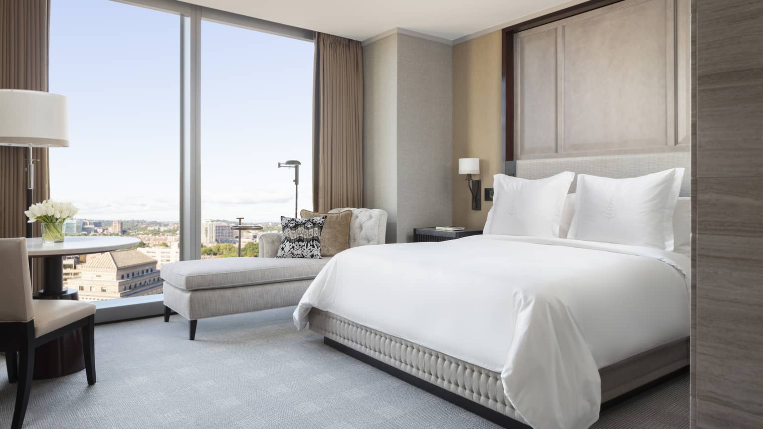 Premier Room, with floor to ceiling windows overlooking Boston's historical landmarks