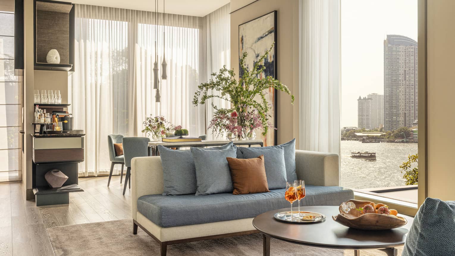 Premier Riverview Suite with Balcony at Four Seasons Hotel Bangkok