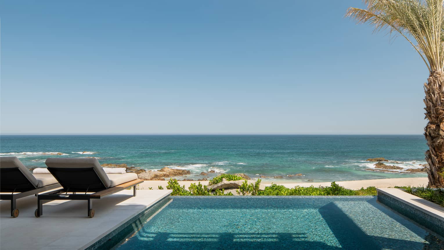 Oceanfront casita suite with plunge pool at Four Seasons Resort Cabo San Lucas