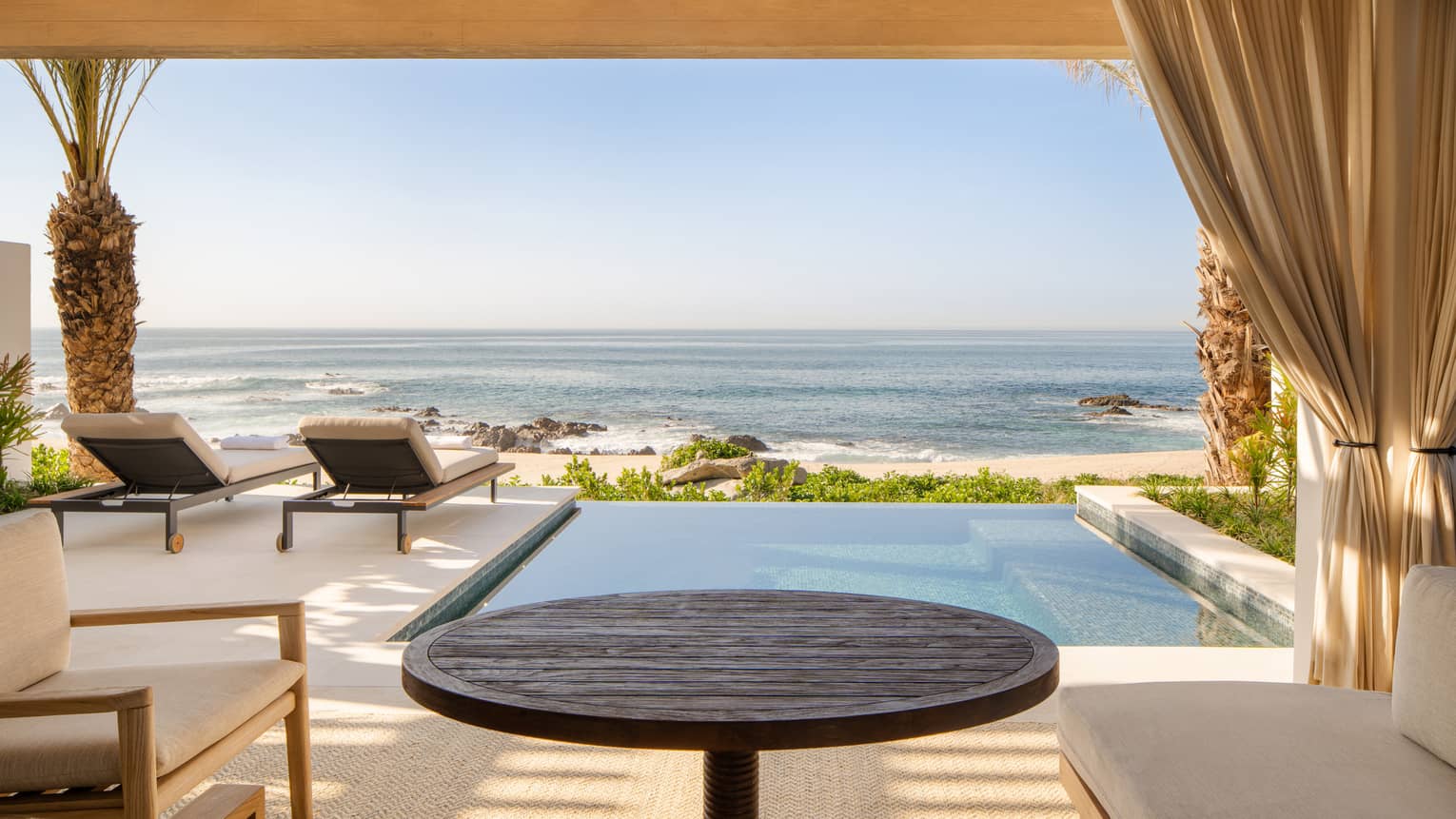Oceanfront casita plunge pool at Four Seasons Resort Cabo San Lucas