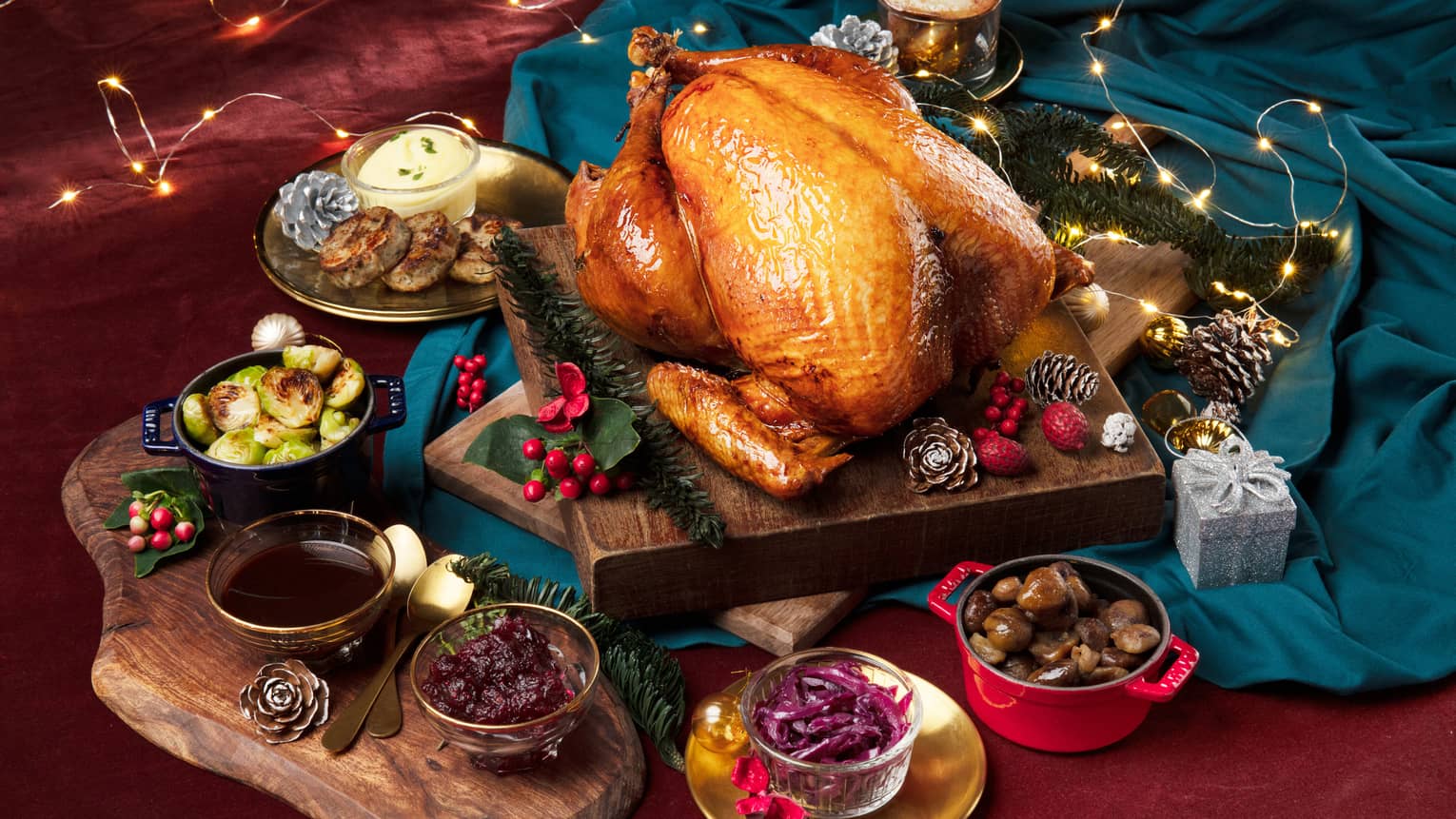 Turkey dinner with fixings