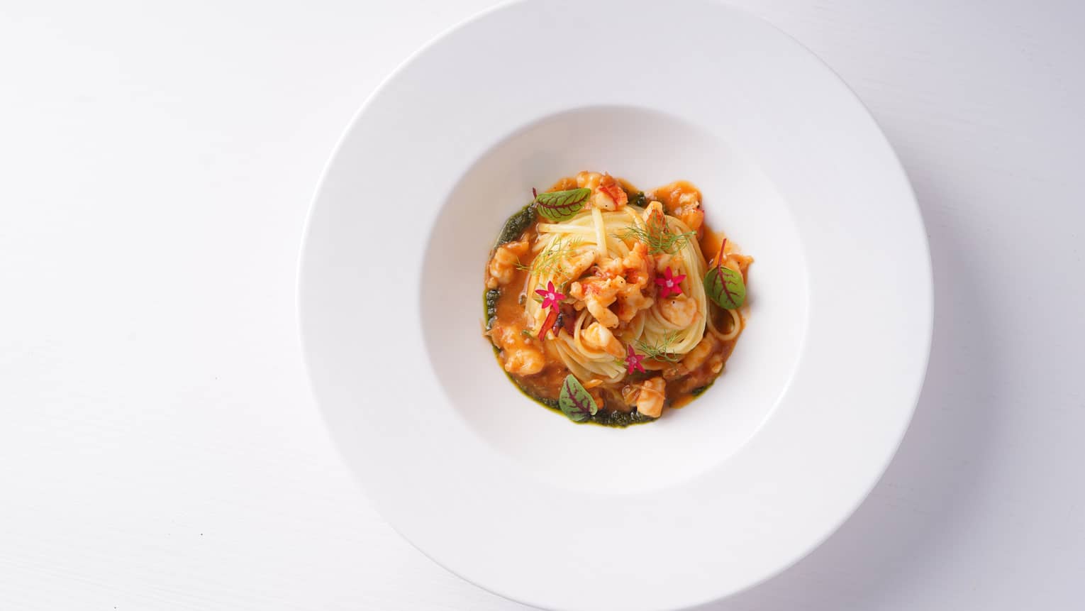Linguine, Basil Pesto, Tiger Prawns