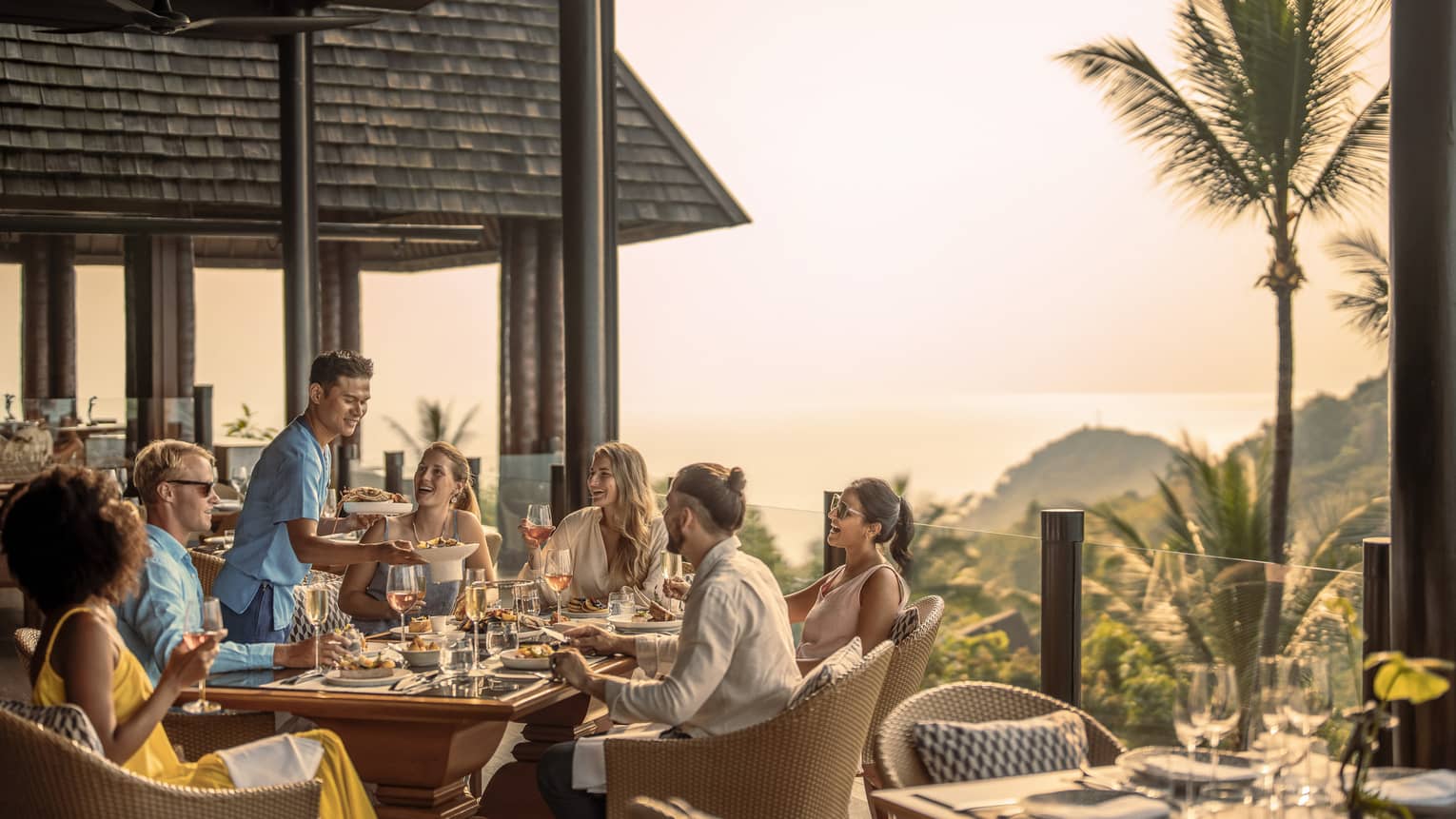 Group of friends enjoys a traditional Thai brunch at KOH Thai Kitchen and Bar