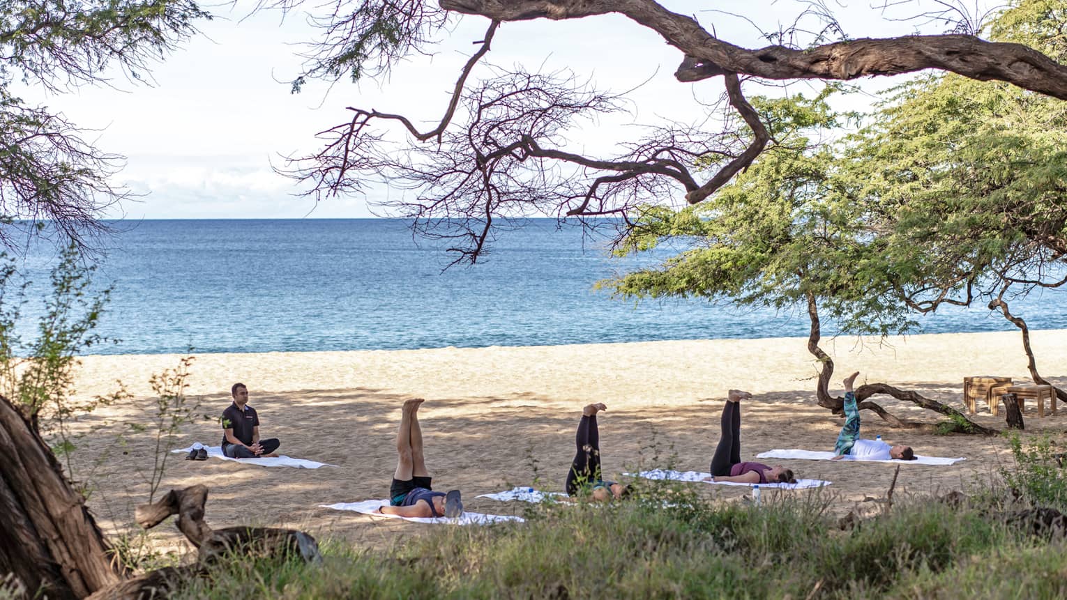 Yoga on the beach