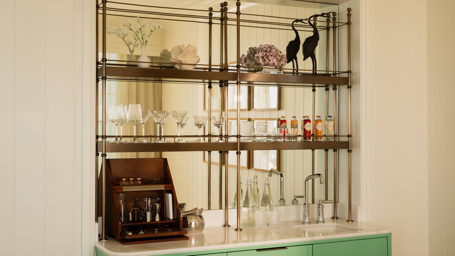 Resort room wet bar