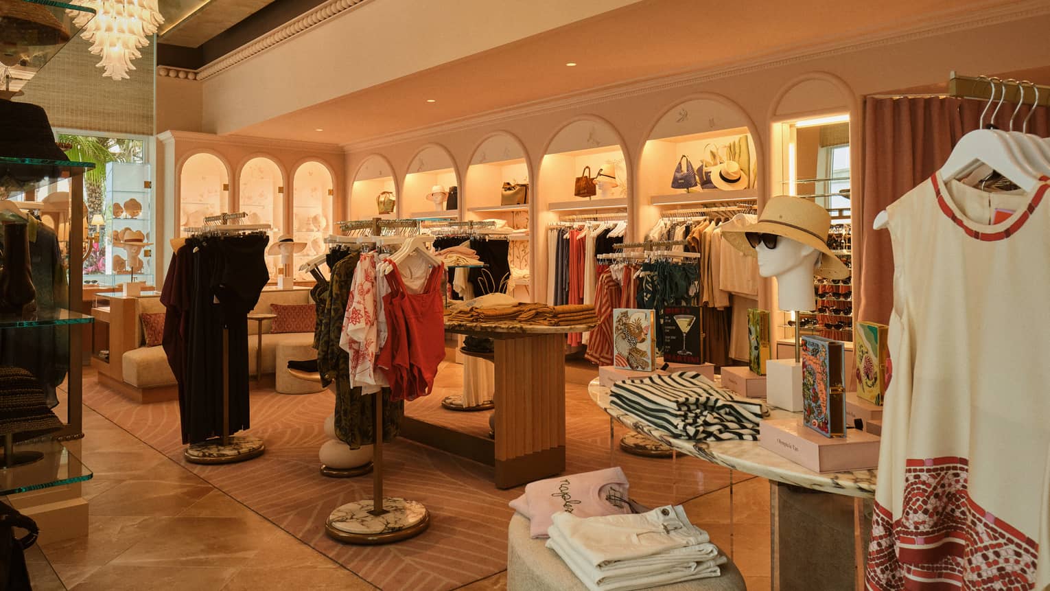 Boutique with women?s resort wear and accessories