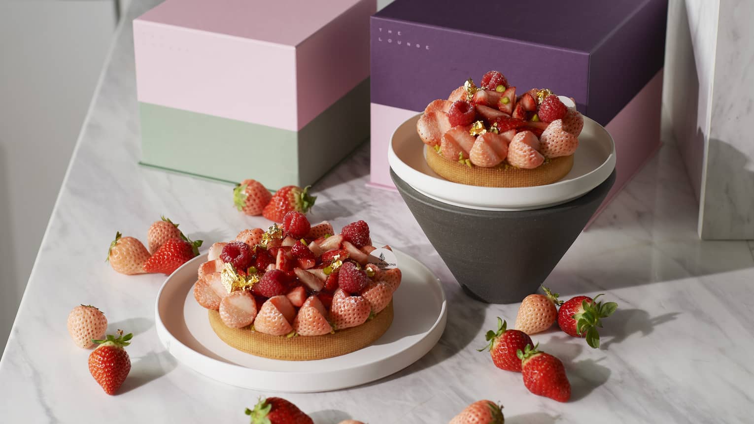 Seasonal tart for February: white strawberry