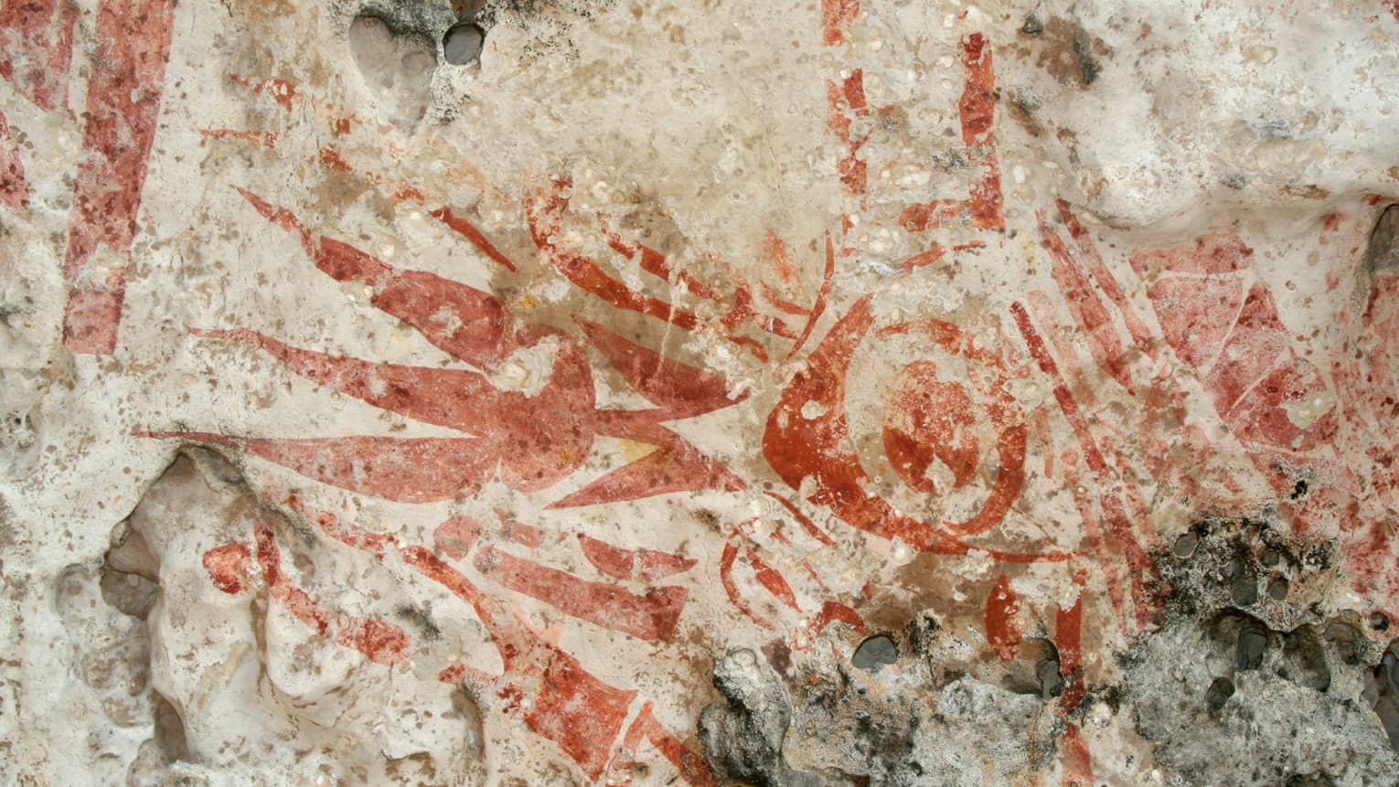 Cave Paintings on Ulong Island, Palau