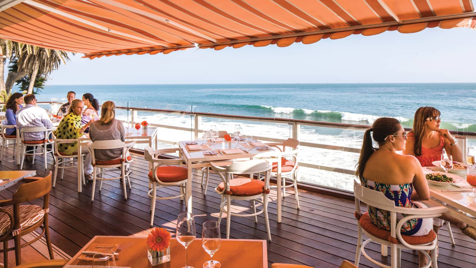 Seafood Restaurant Santa Barbara Oceanfront Dining Four Seasons