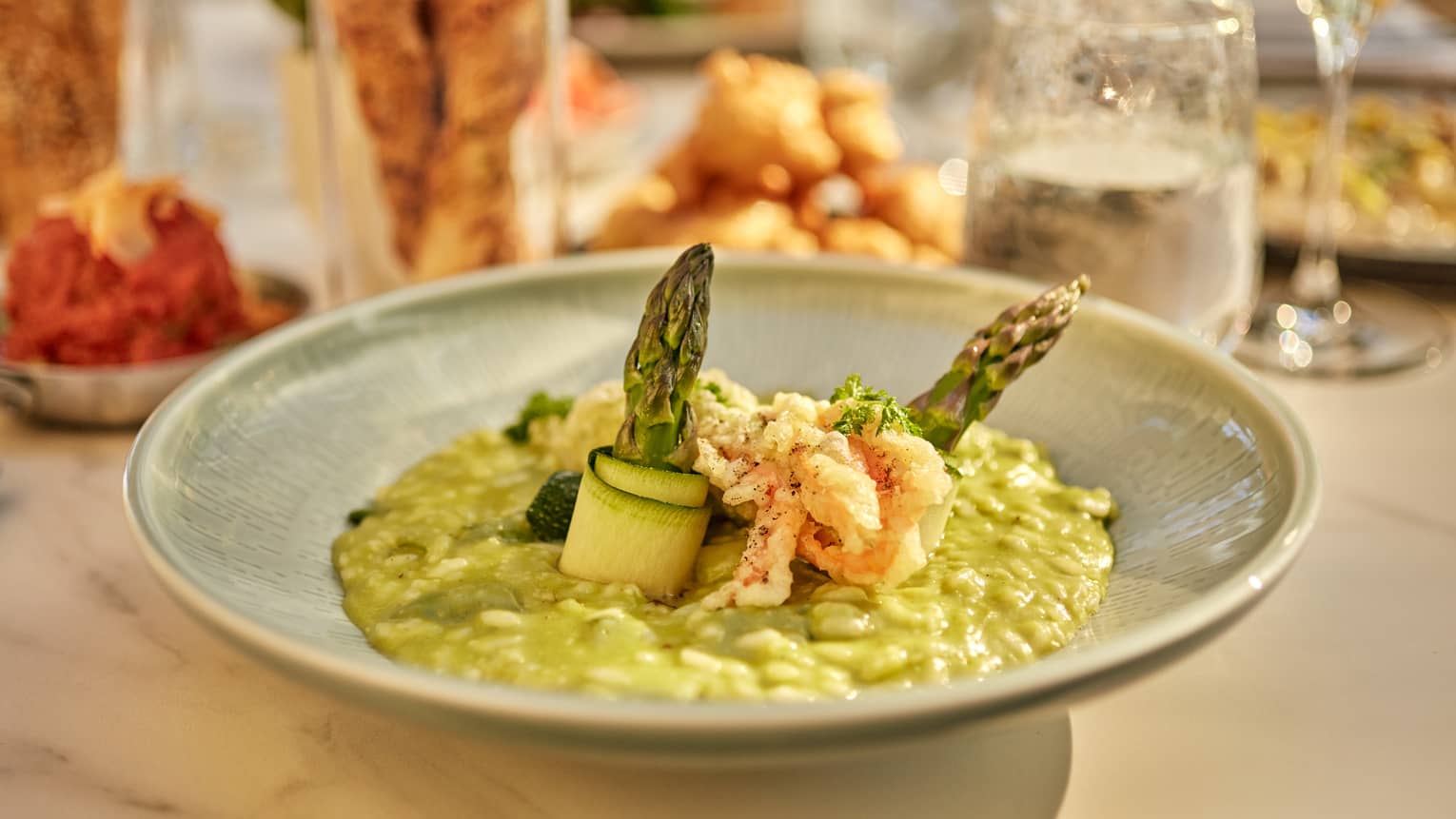A green risotto.