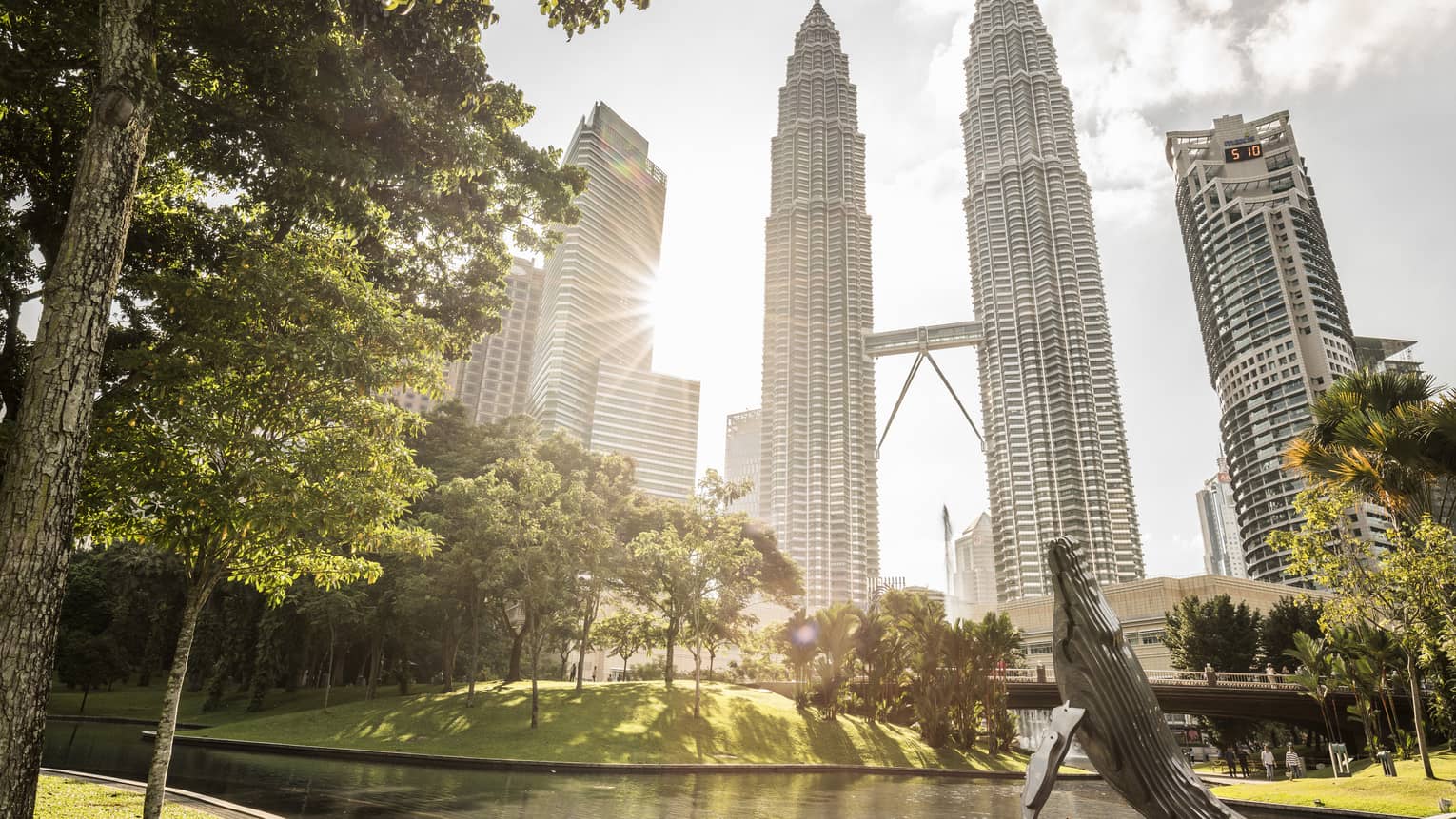 KLCC Park with a view of Four Seasons Hotel Kuala Lumpur
