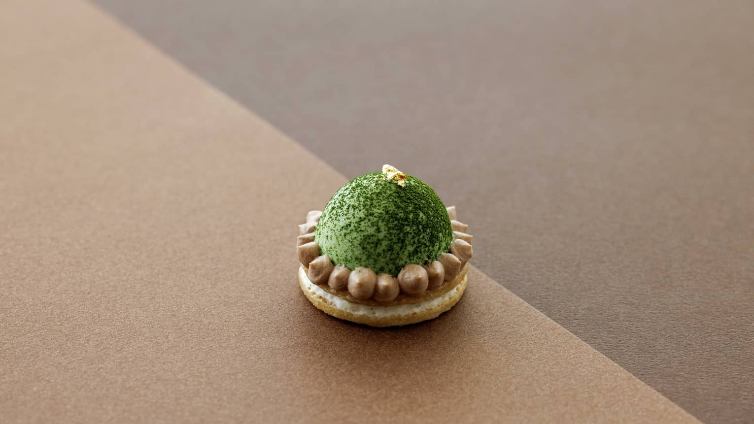 Matcha Dome with chestnut